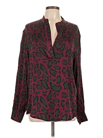 Ruti Long Sleeve Silk Top (view 1)