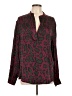 Ruti Animal Print Green Long Sleeve Silk Top Size Lg (3) - photo 1
