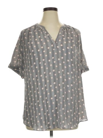 Worthington Short Sleeve Blouse (view 1)