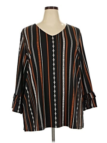 Susan Graver 3/4 Sleeve Blouse (view 1)