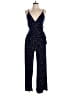 Kaileigh Polka Dots Blue Jumpsuit Size L - photo 1