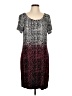 Apt. 9 Graphic Silver Cocktail Dress Size L - photo 1