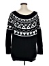 Express Graphic Black Pullover Sweater Size XL - photo 2