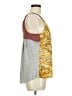 Tiny Yellow Gray Sleeveless Blouse Size M - photo 4