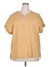 Matty M Yellow Short Sleeve Blouse Size XXL - photo 1