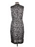 Brooks Brothers 100% Polyester Animal Print Silver Cocktail Dress Size 10 - photo 2