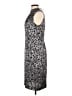 Brooks Brothers 100% Polyester Animal Print Silver Cocktail Dress Size 10 - photo 5