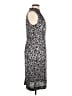 Brooks Brothers 100% Polyester Animal Print Silver Cocktail Dress Size 10 - photo 4