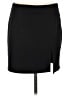 Unbranded Solid Black Casual Skirt Size M - photo 1