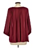 Easel 100% Polyester Burgundy 3/4 Sleeve Blouse Size L - photo 2
