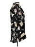 Casual Corner 100% Silk Print Black Long Sleeve Silk Top Size 12 - photo 4