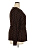 Boden Brown Long Sleeve Blouse Size 18r - photo 4