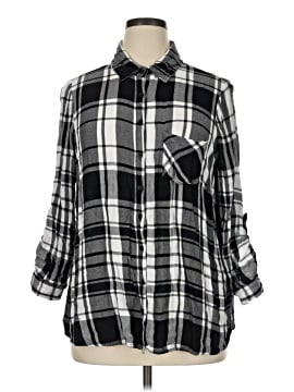 Faded Glory Long Sleeve Button Down Shirt