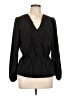Nine West 100% Polyester Black Long Sleeve Blouse Size L - photo 1