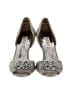 Badgley Mischka 100% Leather Silver Heels Size 7 - photo 2