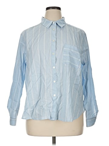 Ann Taylor LOFT Long Sleeve Button-Down Shirt (view 1)