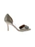 Badgley Mischka 100% Leather Silver Heels Size 7 - photo 1