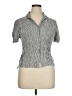Sim & Sam 100% Rayon Tweed Gray Short Sleeve Blouse Size XL - photo 1