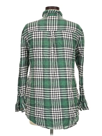 Topshop Long Sleeve Button-Down Shirt (view 2)