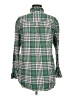 Topshop Plaid Green Long Sleeve Button-Down Shirt Size 6 - photo 2