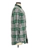 Topshop Plaid Green Long Sleeve Button-Down Shirt Size 6 - photo 4
