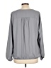 Chaus 100% Polyester Gray Long Sleeve Blouse Size L - photo 2