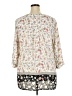 Rose + Olive 100% Polyester Floral Ivory 3/4 Sleeve Blouse Size 2X - photo 2