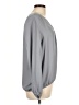 Chaus 100% Polyester Gray Long Sleeve Blouse Size L - photo 4