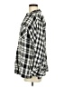 Topshop Plaid Black Long Sleeve Button-Down Shirt Size 8 - photo 5
