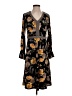 Susan Graver Print Black Casual Dress Size XS - photo 1