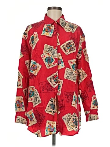Diane von Furstenberg Long Sleeve Silk Top (view 1)