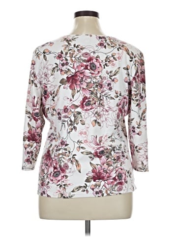 Karen Scott 3/4 Sleeve Top (view 2)