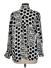 Insight 100% Rayon Polka Dots Black Long Sleeve Blouse Size M - photo 2