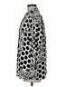 Insight 100% Rayon Polka Dots Black Long Sleeve Blouse Size M - photo 5