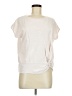 Halogen 100% Cotton Ivory Short Sleeve Top Size M - photo 1