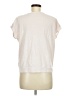 Halogen 100% Cotton Ivory Short Sleeve Top Size M - photo 2