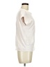 Halogen 100% Cotton Ivory Short Sleeve Top Size M - photo 4
