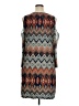 R&K Chevron-herringbone Gray Casual Dress Size 16 - photo 2