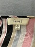 Love J Stripes Pink Short Sleeve Blouse Size M - photo 7