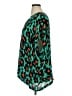 CAbi 100% Polyester Animal Print Green Short Sleeve Blouse Size XL - photo 5