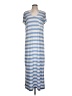 Soma Stripes Blue Casual Dress Size L - photo 1