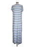 Soma Stripes Blue Casual Dress Size L - photo 2