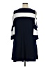 Nina Leonard Color Block Blue Casual Dress Size XL - photo 2