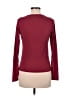 New Look Burgundy Long Sleeve Top Size 8 - photo 2