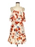 NSR 100% Polyester Floral Orange Cocktail Dress Size M - photo 1