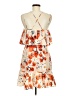 NSR 100% Polyester Floral Orange Cocktail Dress Size M - photo 2