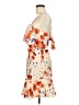 NSR 100% Polyester Floral Orange Cocktail Dress Size M - photo 5