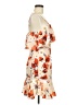 NSR 100% Polyester Floral Orange Cocktail Dress Size M - photo 4