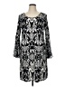 MSK Print Black Casual Dress Size 1X - photo 1