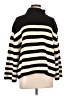 J.Crew Stripes Black Turtleneck Sweater Size L - photo 1